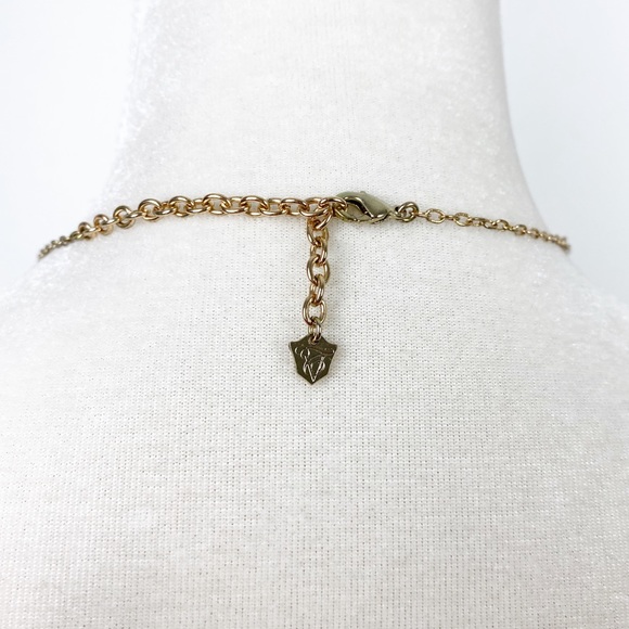 Tre Vero Tribal Gold-Toned Necklace ZC52 - Picture 4 of 5